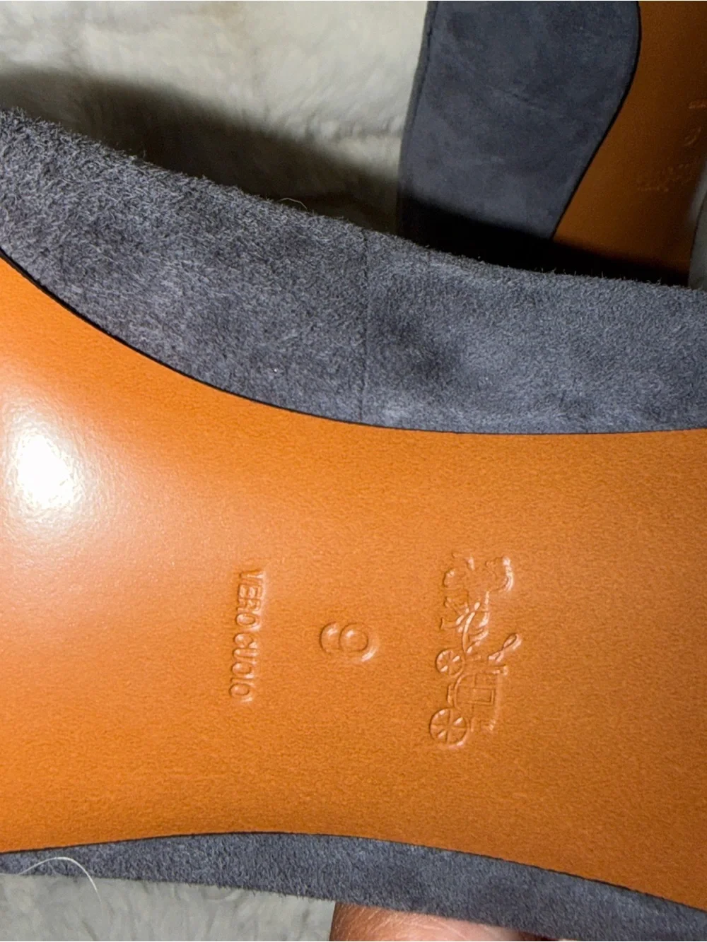 COACH Gray Waverly Suede Pumps